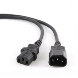 Кабель питания C13 - C14  5.0м, Cablexpert PC-189-VDE-5M черный